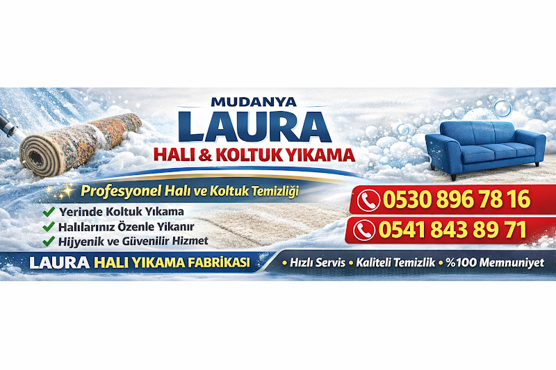 Mudanya Laura halı koltuk yıkama